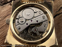 Load image into Gallery viewer, Benrus Sunburst Square Case with Silver Dial and Date, Manual, 30.5x30.5mm
