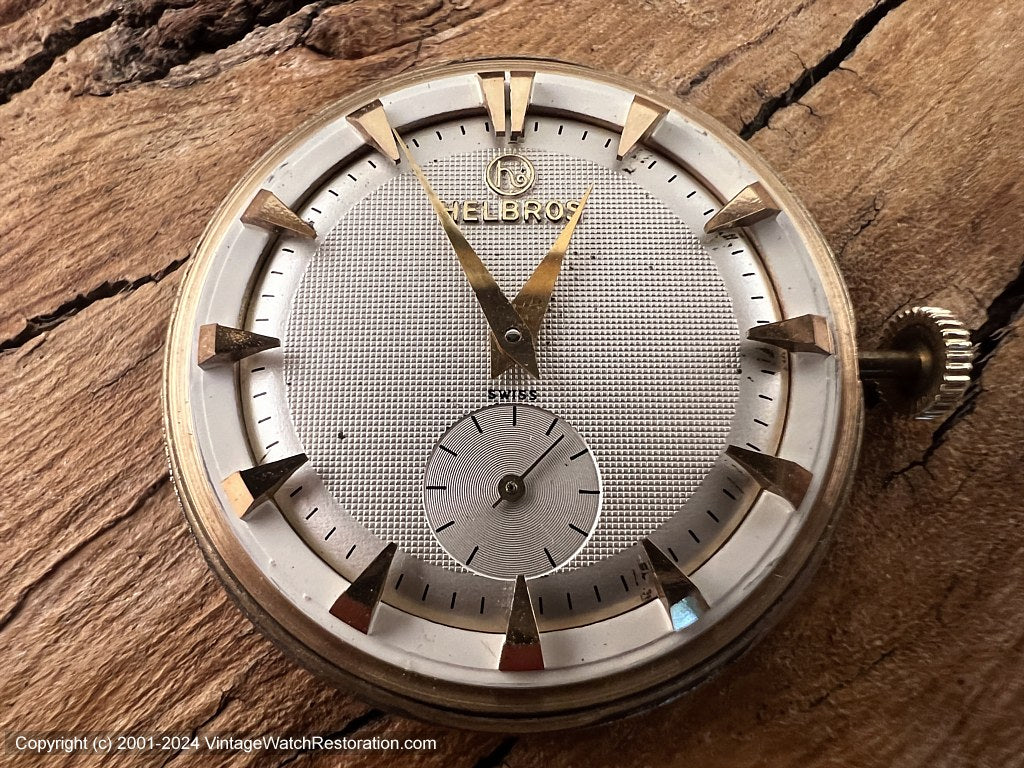 Helbros 'Monte Cristo' NOS with Superlative Dial and Original Box