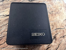 Load image into Gallery viewer, Seiko NOS Black &amp; Tan Dial with Original Box, Manual, 35mm
