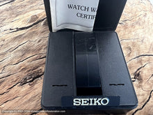 Load image into Gallery viewer, Seiko NOS Black &amp; Tan Dial with Original Box, Manual, 35mm
