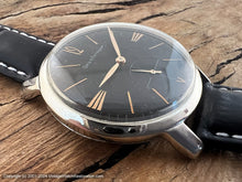 Load image into Gallery viewer, Girard-Perregaux Black Dial with &quot;Cat Whisker&quot; Markers, Manual, Very Large 37mm

