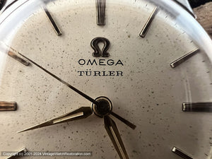 Omega 'Türler' Soft Cream Patina Dial, Cal 285, Manual, 33.5mm