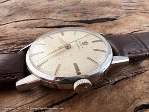 Omega 'Türler' Soft Cream Patina Dial, Cal 285, Manual, 33.5mm