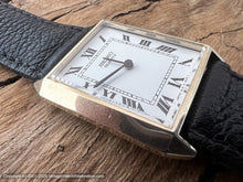 Load image into Gallery viewer, Seiko Bright White with Black Roman Numerals in Rectangular Case, Quartz, 28x34mm
