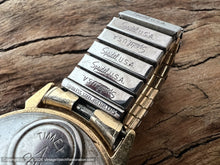 Load image into Gallery viewer, Timex 'Dynabeat' with Hefty Wide Gold Bezel, Electric, Large 37.5mm
