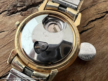 Load image into Gallery viewer, Timex 'Dynabeat' with Hefty Wide Gold Bezel, Electric, Large 37.5mm
