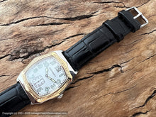 Load image into Gallery viewer, Waterman's Large Gold &amp; Stainless with Green Lumed Numbers, Quartz, Huge 36.5x48mm

