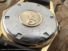 Load image into Gallery viewer, Eldor Geneve 'Spider Web' Dial in Gold in Octagonal Case, Manual, 34x40mm
