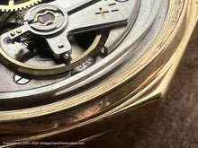 Load image into Gallery viewer, Eldor Geneve 'Spider Web' Dial in Gold in Octagonal Case, Manual, 34x40mm
