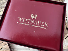 Load image into Gallery viewer, Wittnauer Coin Edge Case with Pie Pan Dial and Original Presentation Box, Manual, 33.5mm
