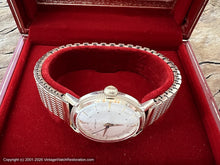 Load image into Gallery viewer, Wittnauer Coin Edge Case with Pie Pan Dial and Original Presentation Box, Manual, 33.5mm
