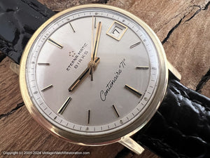 Eterna-Matic Perfect Silver Dial 'Birks' Centenaire "71", Automatic, Large 35mm