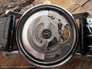 Eterna-Matic Perfect Silver Dial 'Birks' Centenaire "71", Automatic, Large 35mm