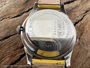 Benrus Mustard Yellow Patina Dial 3-Star, Automatic, 32.5mm