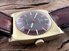 Load image into Gallery viewer, Certina &#39;Argonaut 220&#39; Ruby Red Dial, Hefty Tapered Square Case, Manual, 33x39mm
