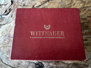 Wittnauer Silver Quadrant Dial, Date, Original Presentation Box & Tags, Manual, 33.5mm