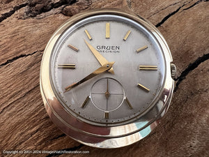 Gruen Precision Bold Oval Case Stellar Dial, Shark Strap, Manual, 34x38mm