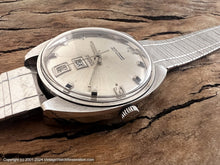 Load image into Gallery viewer, Waltham C-Case Day Silver Dial with Date Set at Bottom, Automatic, Large 36x40mm
