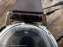 Load image into Gallery viewer, Bulova Stellar Golden Dial, Roman Numerals and Date, Automatic, 33mm
