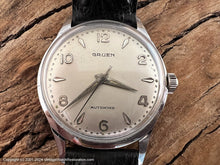 Load image into Gallery viewer, Gruen Precision &#39;Autowind&#39; Ivory Dial with Silver Numbers, German-Made with Box, Automatic, 33.5mm
