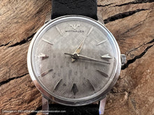 Load image into Gallery viewer, Wittnauer Stunning Silver Cross-Hash Textured Dial,  Manual, 33.5mm
