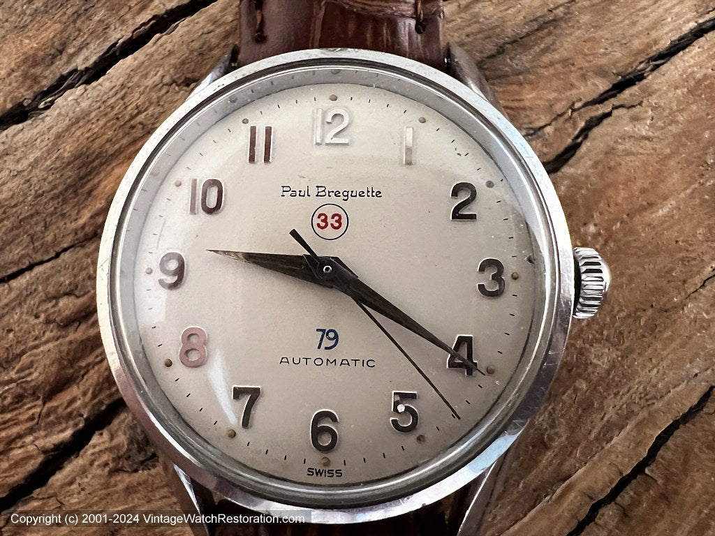 Paul Breguette 33 with Perfect Peal White Dial automatic 34mm