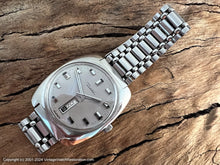 Load image into Gallery viewer, Diehl Brushed Silver Dial with Day &amp; Date, Signed Bracelet, Automatic, 36x41mm
