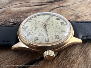 Dauphine (Lip) Lovely Spotted Golden Patina Dial, Manual, 33mm