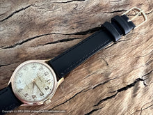 Load image into Gallery viewer, Dauphine (Lip) Beautiful Speckled Patina Dial in Gold Case, Manual, 33.5mm
