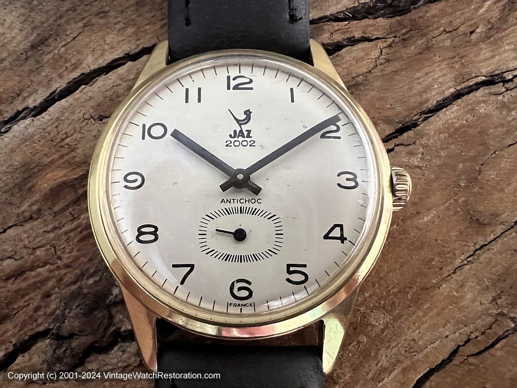 Jaz 2002 Basic Number Layout with Oval Second Sub Dial, Manual, 34mm