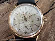 Load image into Gallery viewer, Lip with Parchment Patina Dial in Golden Case, Manual, 33.5mm
