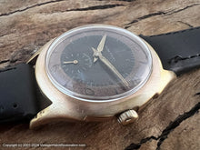 Load image into Gallery viewer, Ancre Dark Brown Dial with Copper Ring in Brassy Case, Manual, Large 34mm
