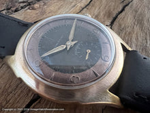 Load image into Gallery viewer, Ancre Dark Brown Dial with Copper Ring in Brassy Case, Manual, Large 34mm
