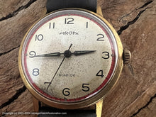 Load image into Gallery viewer, Pifora Golden Light Patina Dial with Red Outer Circle, Manual, 33.5mm
