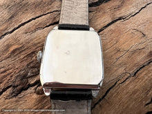 Load image into Gallery viewer, Elgin Original Dial in White Gold Filled Square Deco Case, Manual , 27.5x35.5mm
