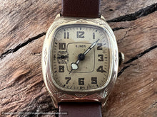 Load image into Gallery viewer, Illinois &#39;Beau Brummel&#39; Original Light Golden Dial and Decorative Golden Case, Manual, 29x38mm
