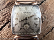 Load image into Gallery viewer, Longines All Original Small Gem with Rose Gold Forstner Adjustable Bracelet , Manual, Tank-Style 23x37mm
