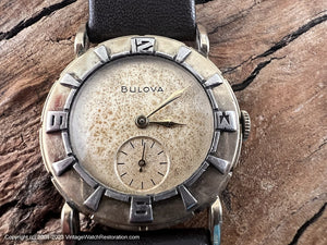 Bulova 'Berkshire' Model with Parchment Aged Patina Dial, Manual, 30.5mm