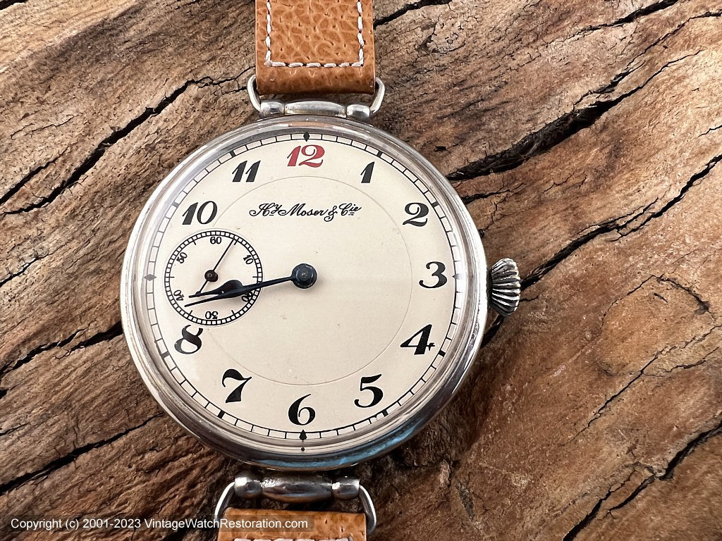 H.Y.Moser et Cie Coverted Pocket Watch Sub Dial at 9, Manual, 46mm