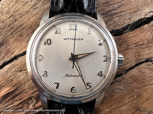 Wittnauer with Dramatic Sunburst Silver Dial, Manual, 33.5 mm