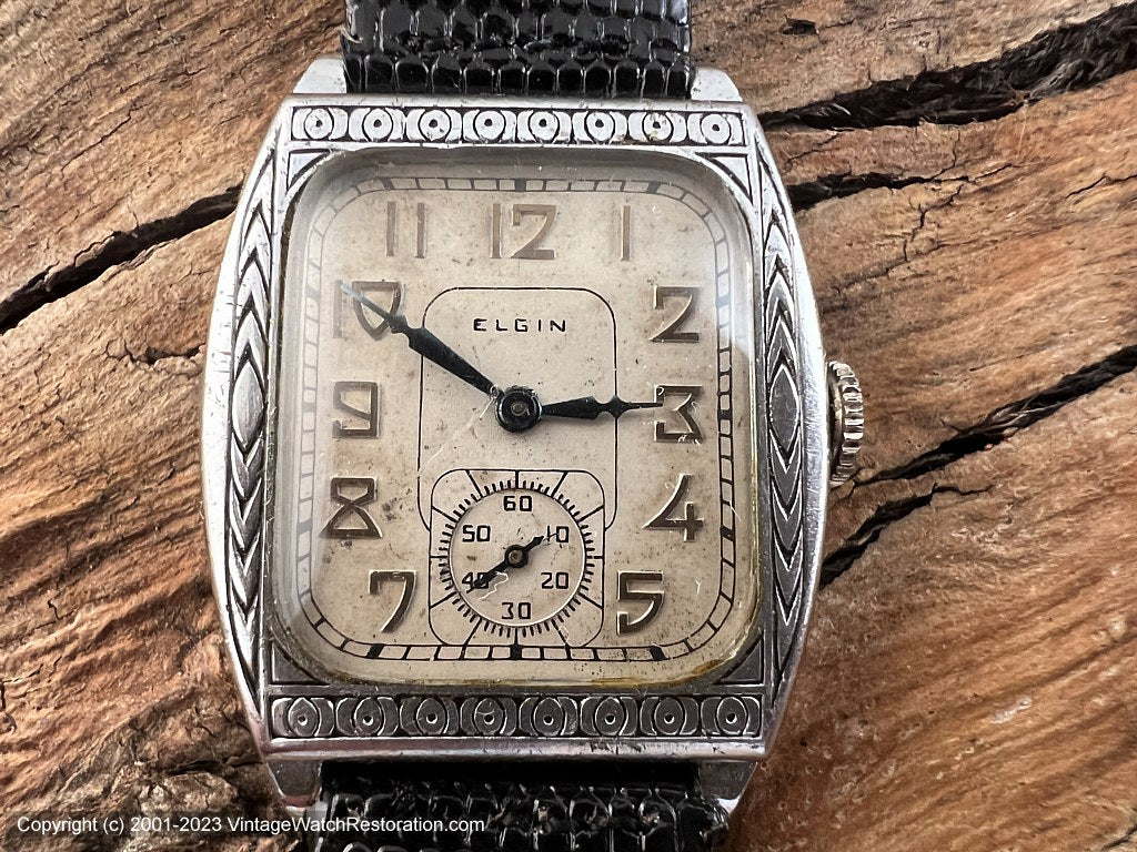 Elgin art sales deco watch