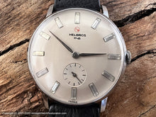 Load image into Gallery viewer, Helbros &#39;Invincible&#39; Oyster Pearl Dial in NOS Condition, Manual, Large 34mm

