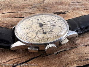 Universal 'Compur' Chronograph c.1940s with Lovely Original Dial, Manual, 34.5mm