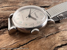 Load image into Gallery viewer, IWC Early Model Green Lume Numerals in Original Forstner Bracelet, Manual, 32mm
