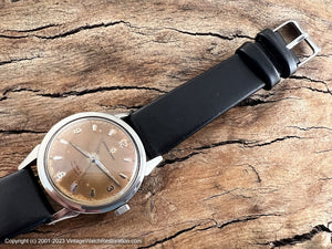 Eterna-Matic Birks Challenger with Stunning Copper Patina Dial, Automatic, 33.5mm