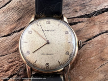 Load image into Gallery viewer, Marvin 1940 Era Mellowed Yellow Patina Dial, Manual, Large 36mm
