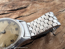 Load image into Gallery viewer, Zenith Military Style with Mustard Dial and Fish Scale Bracelet, Manual, 32mm
