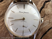 Load image into Gallery viewer, Henri Gireaux Super Clean White Calatrava Dial with Elastofixo Bracelet, Manual, 35mm
