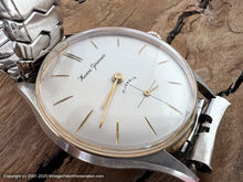 Load image into Gallery viewer, Henri Gireaux Super Clean White Calatrava Dial with Elastofixo Bracelet, Manual, 35mm
