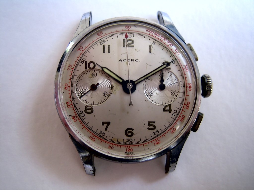 Accro Landeron, Chronograph, Large 36mm